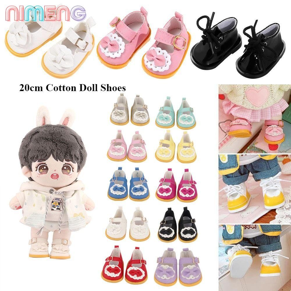 นิมิง รองเท้าตุ๊กตาผ้าฝ้าย,แฟชั่น10สีอุปกรณ์เสื้อผ้า,ที่มีคุณภาพสูงตุ๊กตาของขวัญรองเท้าหนัง ปู่ สําหรับ20เซนติเมตรผ้าฝ้ายตุ๊กตา/สําหรับตุ๊กต
