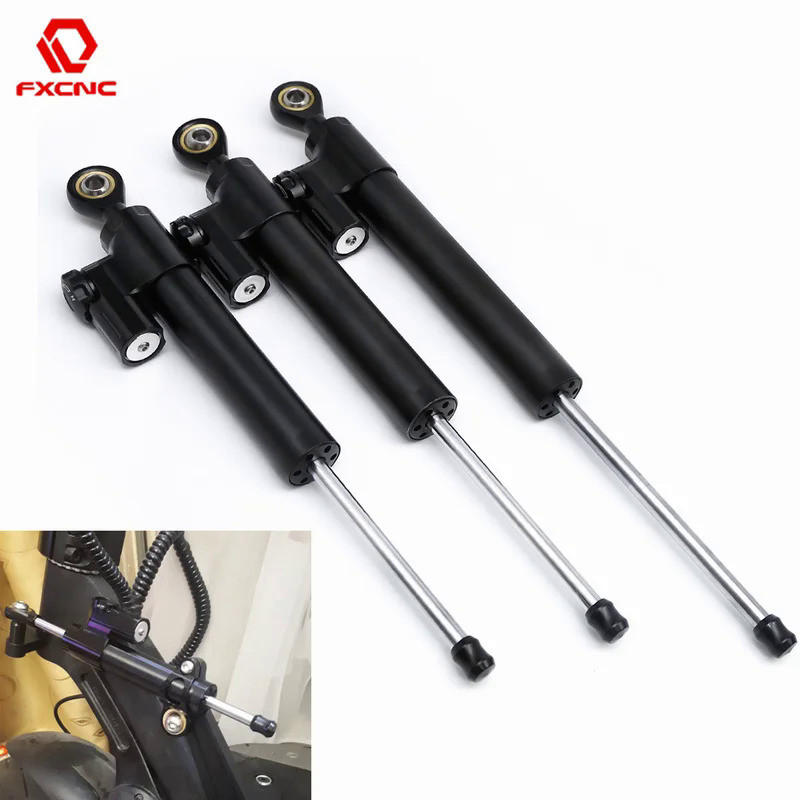 Mo255mm 295mm 365mm CNC Aluminum Universal Steering Damper Shock Absorber Fit for Motorcycle ATV Ele