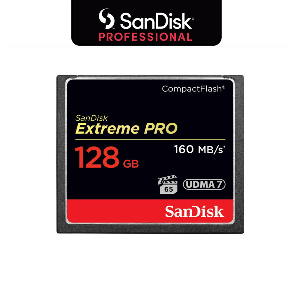 SanDisk Extreme Pro CF Card 128 GB Speed 160MB/150MB/s (SDCFXPS_128G_X46)