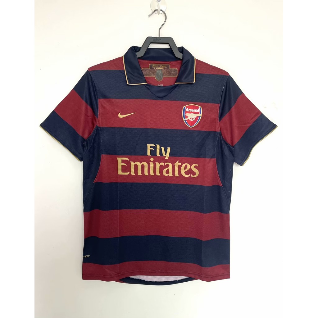 0708 Arsenal 2 away เสื้อฟุตบอลย้อนยุค AAA + เสื้อฟุตบอลแขนสั้นคุณภาพสูง