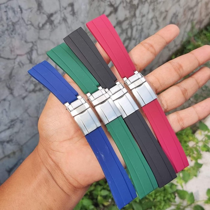20MM RUBBER SILICONE WATCH STRAP 20MM WATCH STRAP - สีกรมท่า