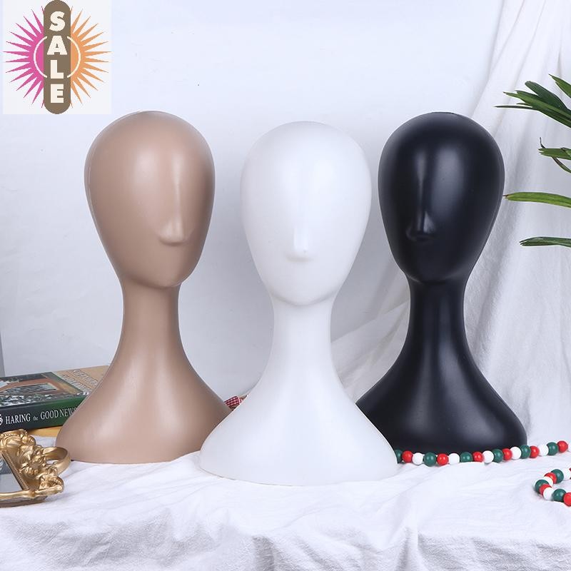 On Pro หญิงพลาสติกบทคัดย่อ Mannequin Manikin หัวรุ่นวิกผมหมวกผมขาตั้งจอแสดงผลผู้ถือ A