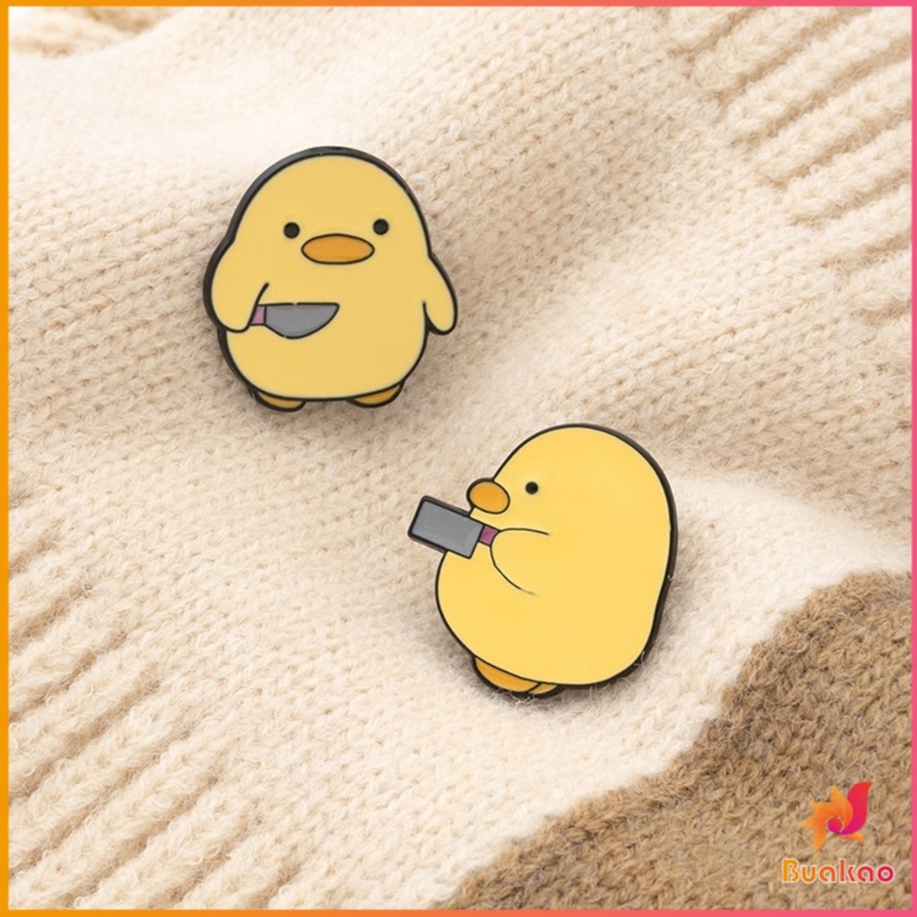 Buakao เข็มกลัดนกเพนกวิน / เป็ดน่ารัก เข็มกลัดน่ารัก ตกแต่เสื้อผ้า Cartoon brooch
