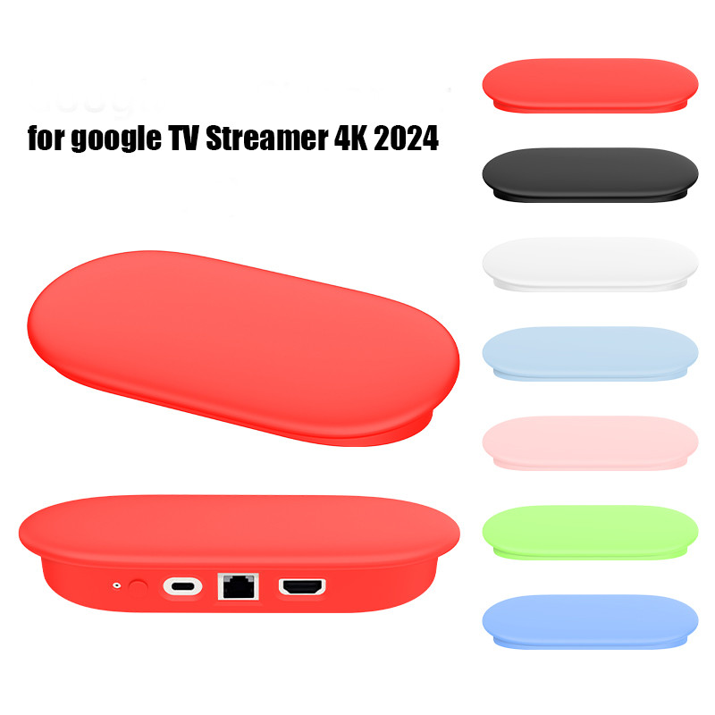 เคสซิลิโคนสําหรับ Google TV Streamer 4K TV 2024 ,เปลี่ยนแขนป้องกันสําหรับ TV Streamer Controller ฝาครอบ Protector ,เคสซิลิโคน Anti-drop Anti-slip อุปกรณ์เสริม