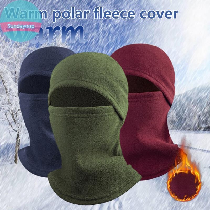Sund 2025 ฤดูหนาวใหม่ Polar Coral หมวกขนแกะ Balaclava ผู้ชาย Face Warmer Beanies ความร้อนหัวกีฬาผ้าพันคอหมวก TH