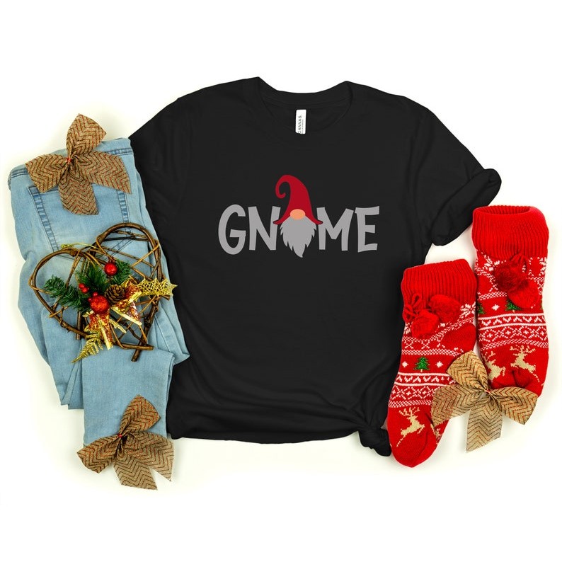 Gnome Christmas Shirt, Gnomes T-Shirt, Funny Gnome Tee, Christmas Party Shirt, Trendy Christmas Shir