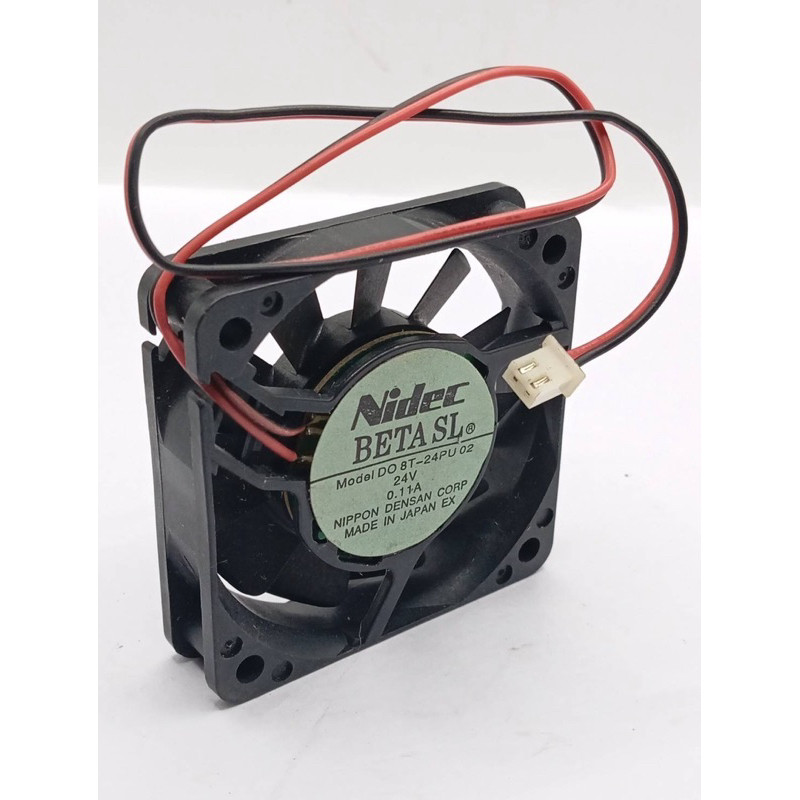 พัดลม BETA SL Model DO 8T-24PU 02 24V 0.11A ขนาด60*60หนา15 พัดลมเครื่องจักร