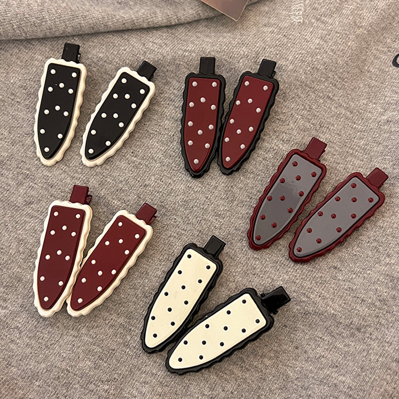 Jojo COCO Polka Dot คลิปด้านข้างขนาดเล็กสไตล์เกาหลีอารมณ์เรียบง่ายน่ารักเครื่องประดับผมผู้หญิง - รูปที่ 2