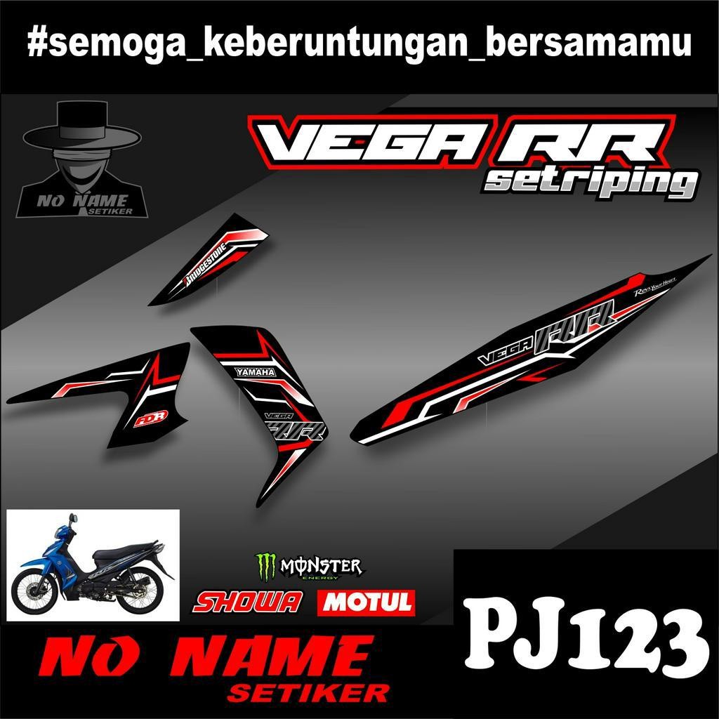 Vega RR Striping List Variation Sticker (pj123) - Vega RR Motorcycle Striping