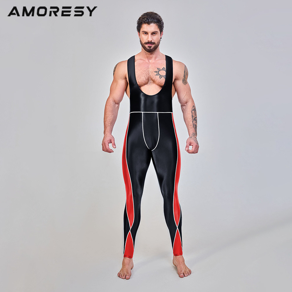 Amoresy Leonidas ซีรีส์สลิงเปิดหลังขี่กีฬาถุงน่องกางเกงครอปไตรกีฬา