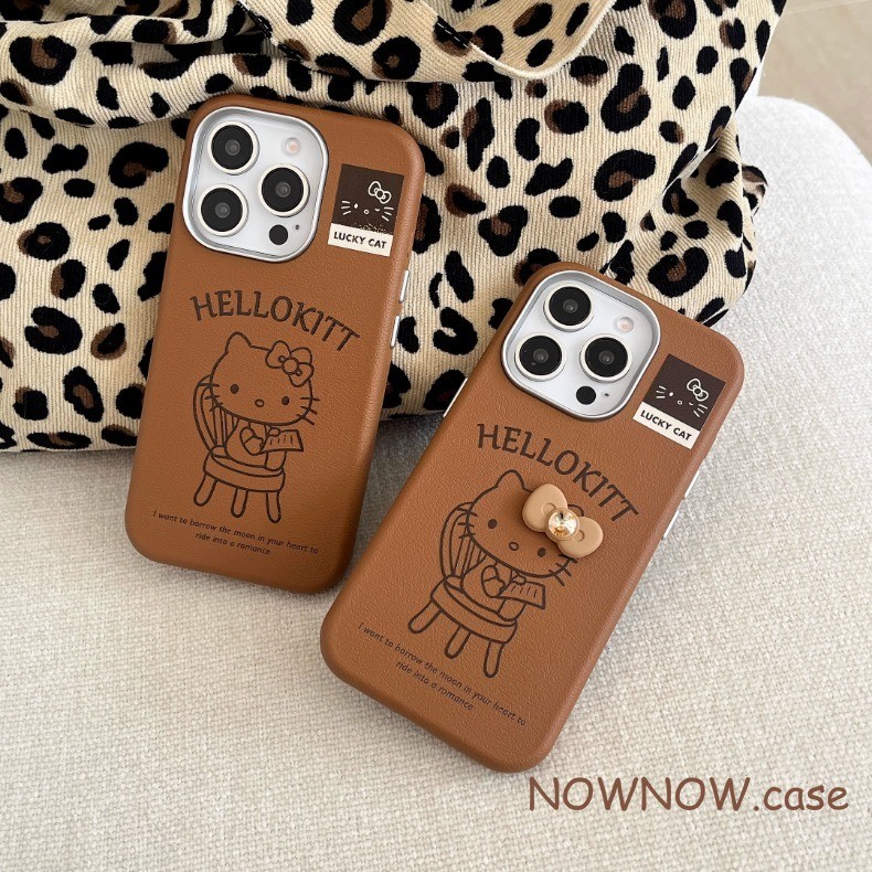 สําหรับiphone 16 15 14 13 12 11 Pro Max X XR XS Max 7 8 Plusน่ารักKittydiyเพชรโบว์เคสโทรศัพท์ปกอ่อน