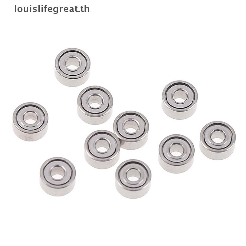 Louislifegreat 10 ชิ้น 681XZZ 1.5x4x2 มิลลิเมตรเปิดแบริ่งขนาดเล็ก ball mini hand bearing spinner ใหม