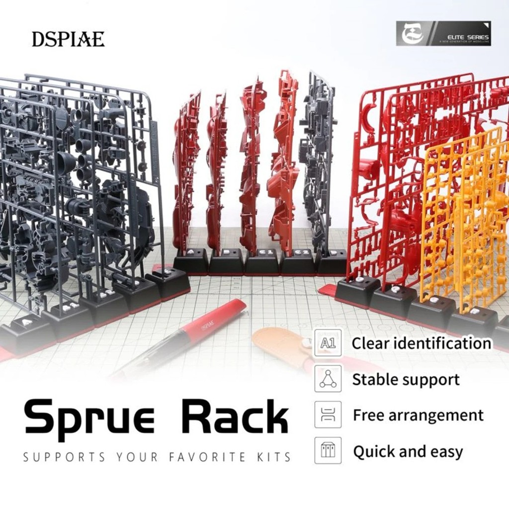 รุ่นแผงผู้ถือชิ้นส่วนขาตั้ง DSPIAE PT-SR สําหรับกันดั้มรุ่นทําชิ้นส่วนแผ่นรุ่นชั้นเก็บ DIY Hobby พิเศษเครื่องมืออุปกรณ์เสริม