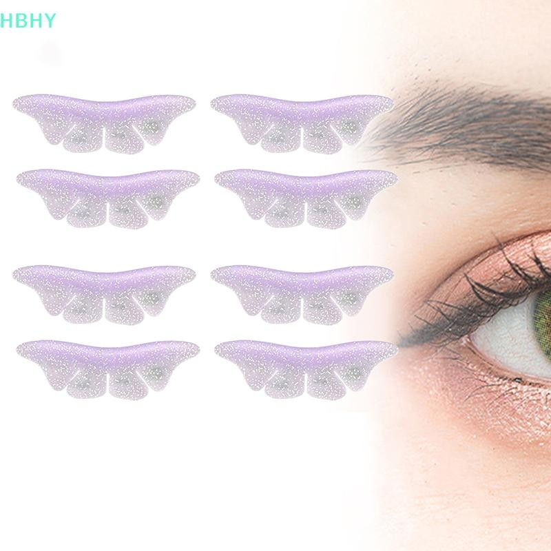 HB ซิลิโคน Glitter Butterfly Lash Lift Shields Eyelash Perm Pads Lash Lifg Rods 3D Eyelash Curler อุปกรณ์เสริม Applicator เครื่องมือ HY