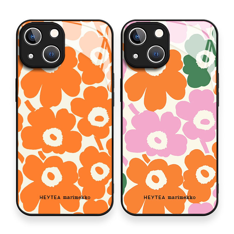 Soft Edge Glass CaseสําหรับiPhoneกรณี15 14 13 12 11 Pro Max SE 2020 X XR XS 8 7 ip 6S 6 Plusกันกระแท