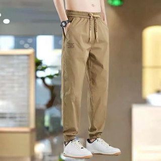 【Fashion】กางเกงทำงานชาย สไตล์สตรีท ผ้าการ์ดได้ ใส่สบาย