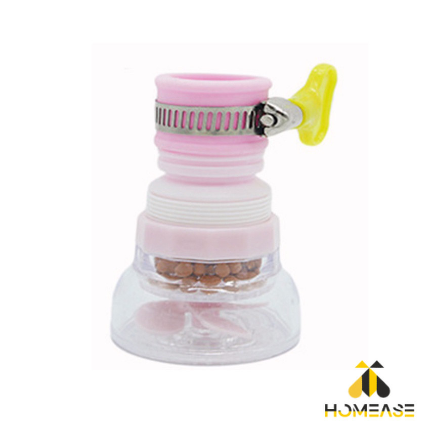 HA พร้อมส่งหัวต่อก๊อกน้ำ หัวต่อกันน้ำกระเด็น ก๊อกต่อหมุนได้ 360 องศา Faucet filter