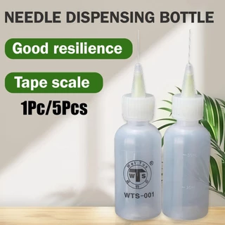 50ML ขวดหัวเข็มพลาสติกPP ปลายเข็ม ขวดใส่น้ำยา เคมีต่างๆ ขวดหยด