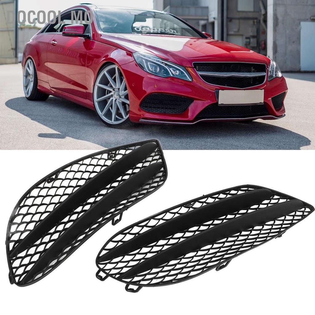 Docool Mo 1 คู่กันชนหน้ากันชนกระจังหน้าสีดำสำหรับ Benz E-Class Coupe W207 A207 C207 AMG Line 2013 ถึ