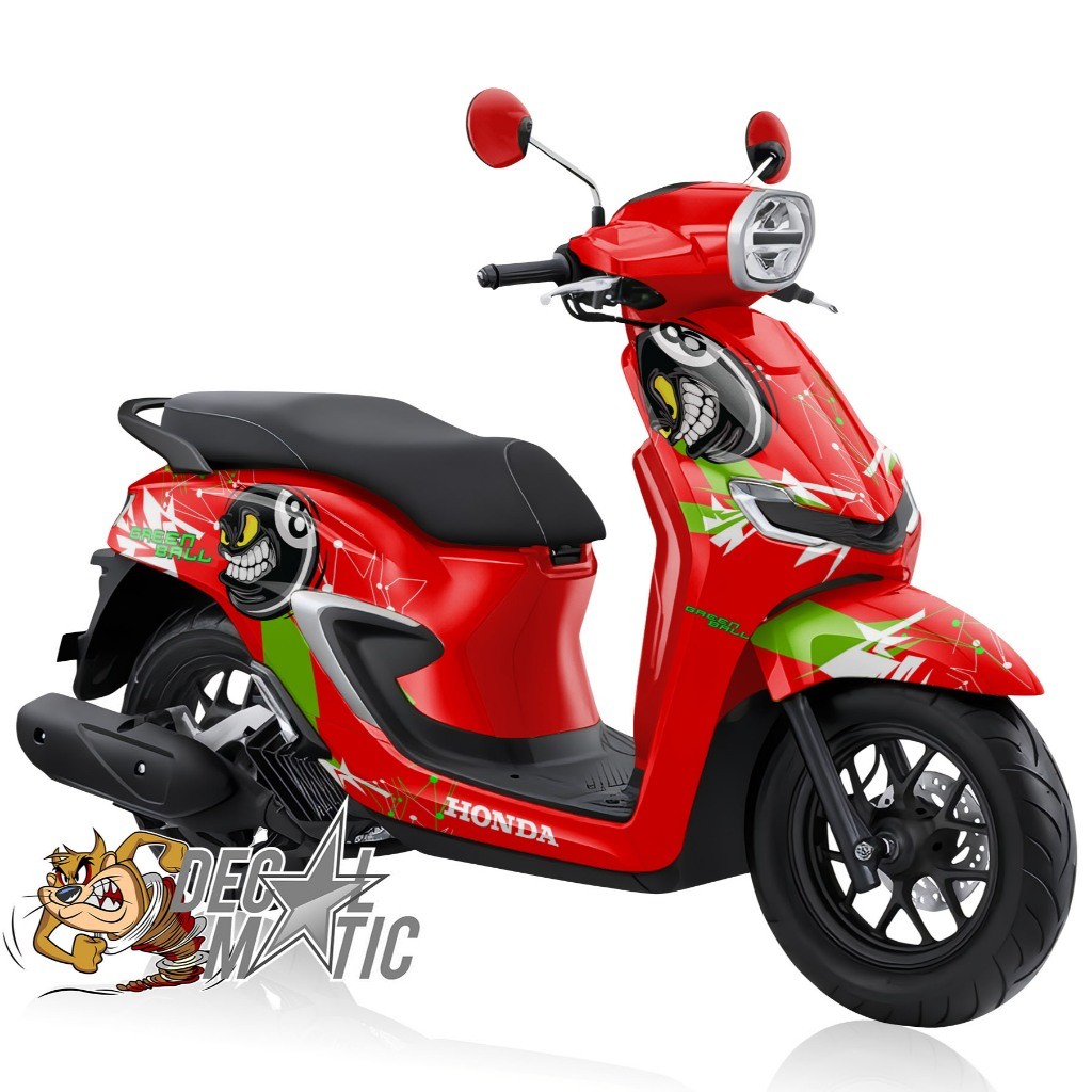Stylo 160 Full Body Sticker - รูปลอกเต็มตัว Honda Stilo 160 Skotlet Variation - 8 Ball