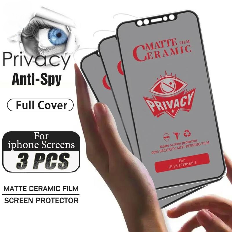 1-3 ชิ้น Matte Anti Spy ฟิล์มกระจกนิรภัยแบบเต็มหน้าจอ Honor X5 X5b Plus X6b X8a X8b X8c X9b X6a X6b 