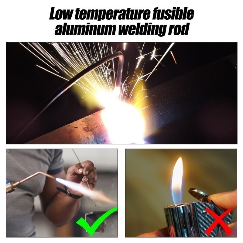 ลวดเชื่อมอลูมิเนียมสากล / ลวดเชื่อมละลายง่ายอุณหภูมิต่ํา / เครื่องมือซ่อมแซมเหล็กทองแดงอเนกประสงค์ - รูปที่ 5