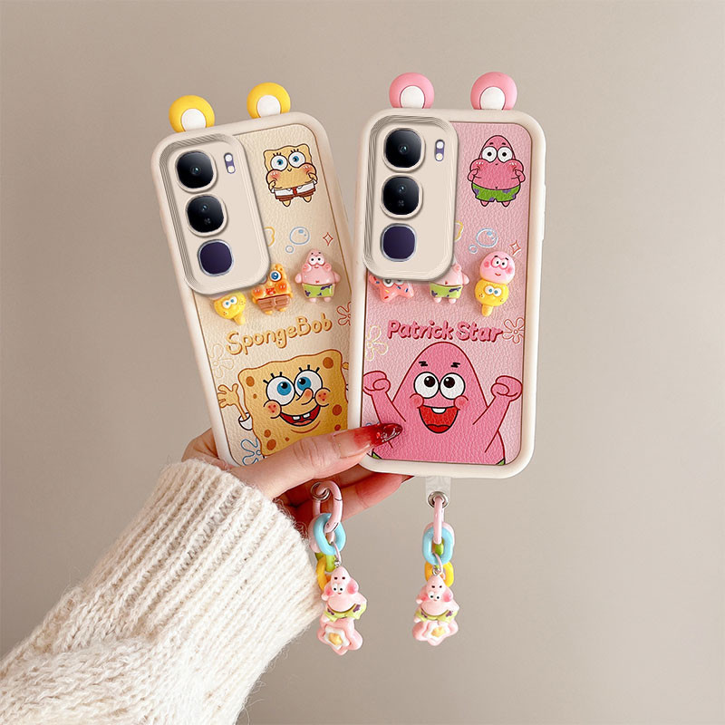 เคส Vivo Y200 5G เคส Vivo V40 Lite เคส Vivo V40 Lite 5G เคสใช้งานร่วมกับ Kuromi รูปแบบน่ารัก 3D หูนุ
