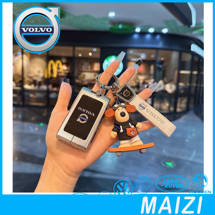 [READY] Volvo ex30 เคสกุญแจการ์ตูน volvo ex30 หนังกรอบโลหะฝาครอบกุญแจรถกระเป๋าป้องกันกุญแจอัจฉริยะ Q