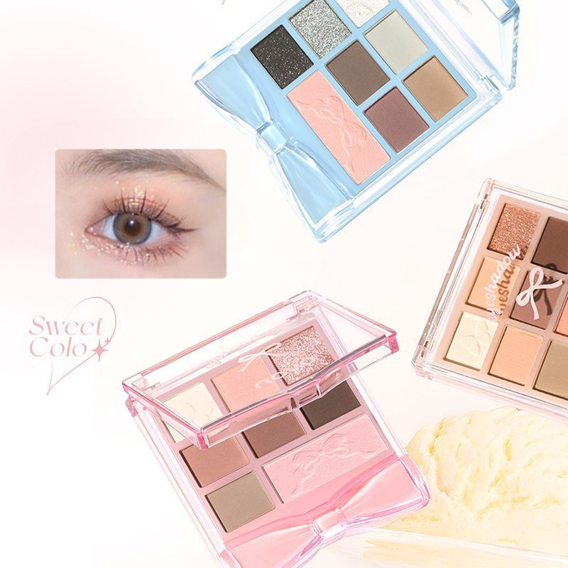 NOVO ใหม่ อายแชโดว์พาเลท แปดสี แมท คอนทัวร์ บลัช ไฮไลท์ กันน้ํา