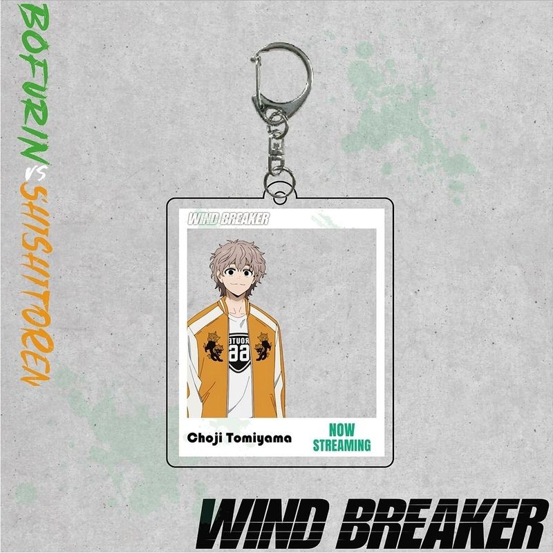 พวงกุญแจอะคริลิคอนิเมะ WIND BREAKER – Sakura Haruka & Hayato Suō พวงกุญแจการ์ดใส | กระเป๋าสะสมเสน่ห์สําหรับแฟนๆ