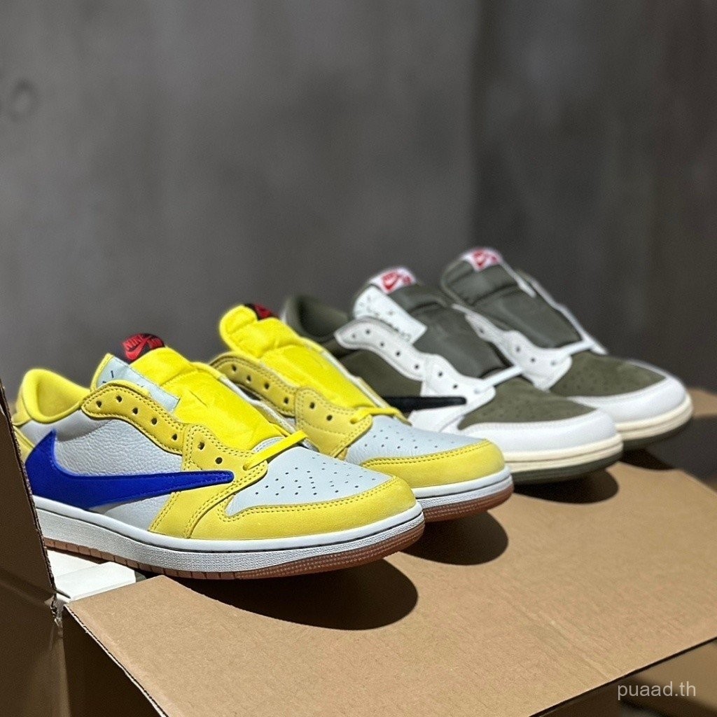 2024 [ljr 5]travis SCOTT x Air Jordan 1 Low OG "Medium OLIVE] 现货包og AJ1