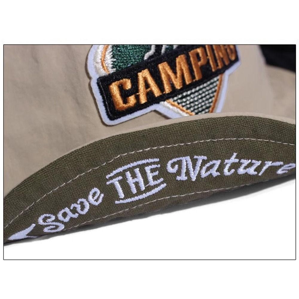 หมวกกันแดดสีดำ แบบเบสบอลระบายอากาศ ปีกสั้นปรับได้ สไตล์ย้อนยุค - รูปที่ 3