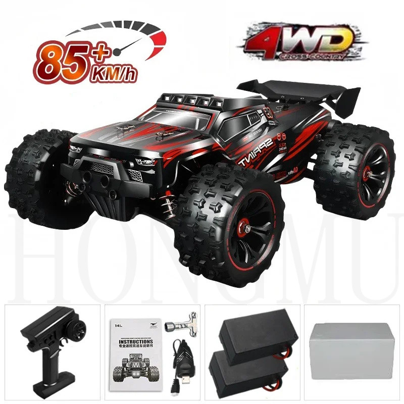 1:14 85 กม./ชม.หรือ 50 กม./ชม. 4WD RC รถ LED รีโมทคอนโทรลรถความเร็วสูง Drift Monster 4x4 รถบรรทุกสํา