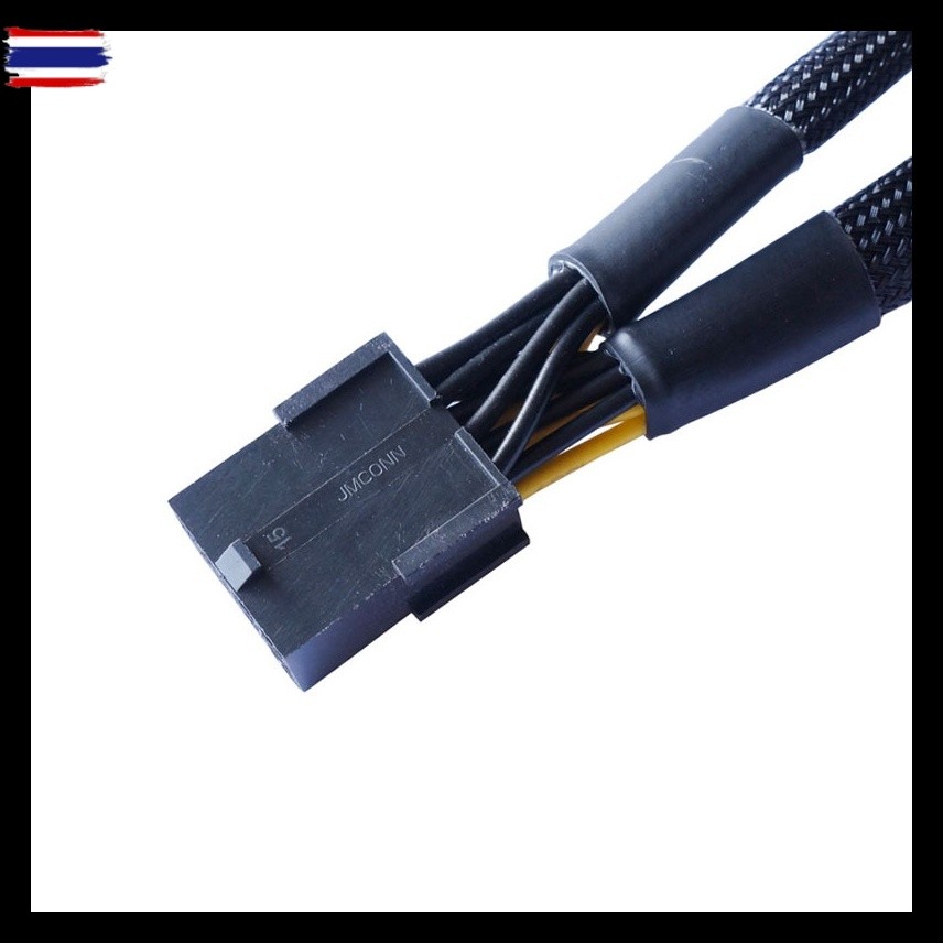 สายพ่วงการ์ดจอ สายไฟการ์ดจอ 8 pin to 8pin6+2 แยก 2 หัว สายถัก