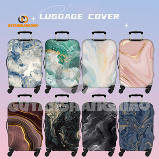 Marble Texture ผ้าคลุมกระเป๋าเดินทางแบบซักได้ ผ้าคลุมกระเป๋า…