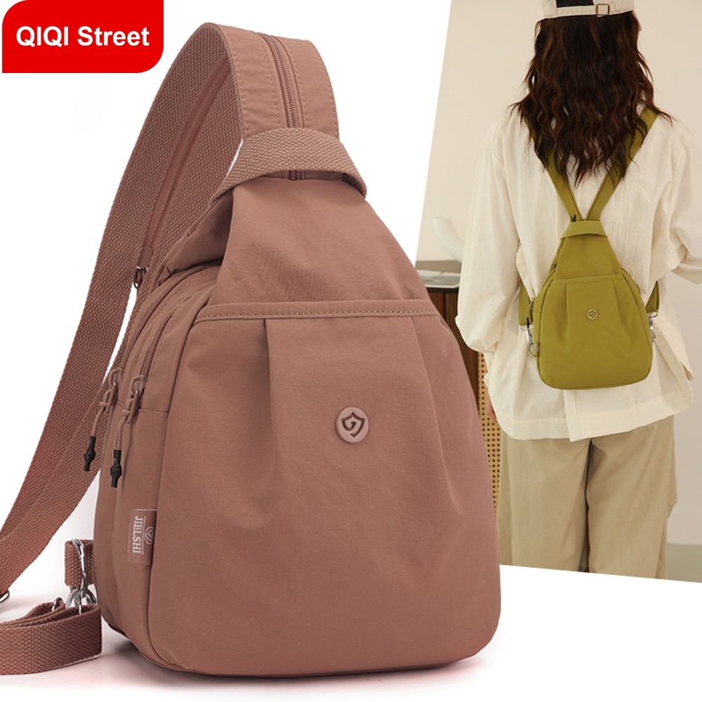 กระเป๋าผู้หญิง กระเป๋าเป้สะพายหลังแฟชั่น,ผ้าไนลอนกันน้ํา กระเป๋านักเรียนแบบพกพา