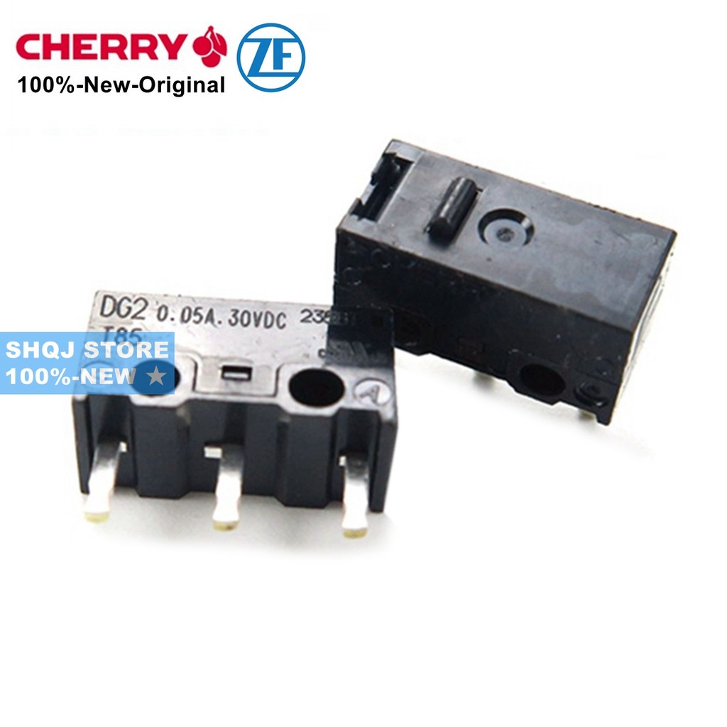 Cherry/zf 100%-ใหม่ 10PCS DG2 0.05A 30VDC T85 เมาส์ micro switch สีดําสีเทา HANDLE