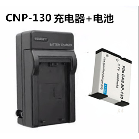 สําหรับ Casio EX-ZR100 ZR200 ZR400 ZR410 กล้องถ่ายรูป NP-130 แบตเตอรี่ + ที่ชาร์จ