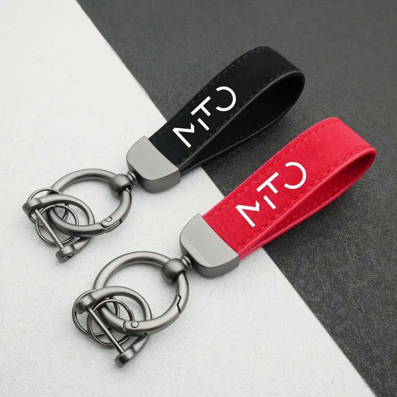 High-Grade Suede Keychain Car Sport Key Ring With Horseshoe Buckle For  Alfa Romeo MIto Auto Styling