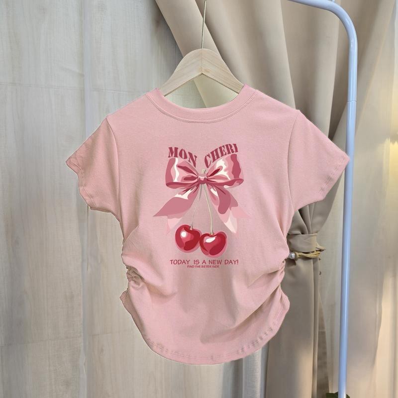 [จัดส่งจากกรุงเทพ] ช่อง ครึ่งแขน เวอร์ชั่นเกาหลี ง่าย แบรนด์อินเทรนด์ พิมพ์ เสื้อยืดคอกลม ชุดคู่รัก ใหม่สําหรับปี