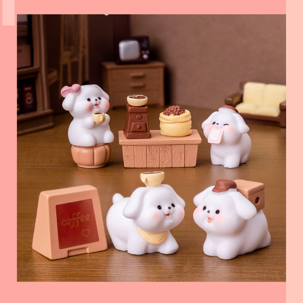 [จิน] ไมโครภูมิทัศน์สร้างสรรค์สุนัขคาเฟ่,อุปกรณ์ตกแต่ง ทําเอง,เครื่องประดับรถมินิ