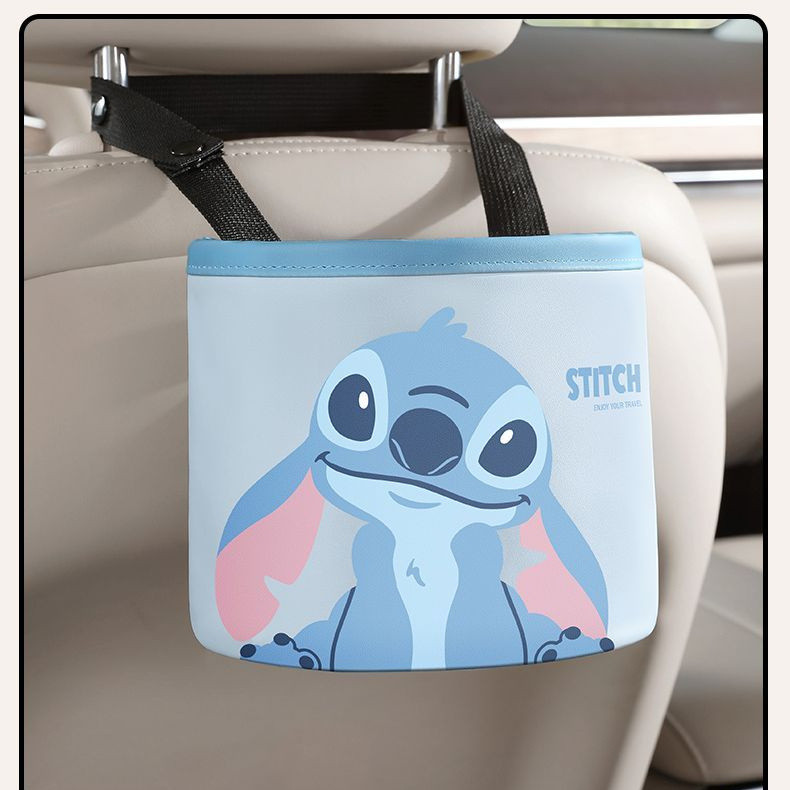 กระเป๋าเก็บของ การ์ตูนน่ารักรถเก็บถังขยะมัลติฟังก์ชั่แขวนถุงเก็บด้านหลังถุงเก็บ