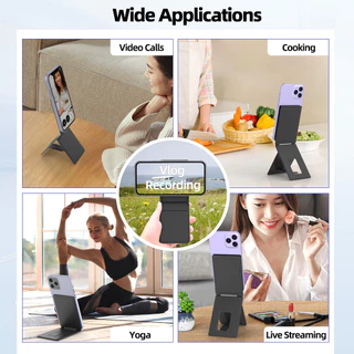 GOOJODOQ BD3010 Magnetic Folding Bracket Adjustable Viewing Angles Ultra Thin and Foldable Suitable for Most Smartphones