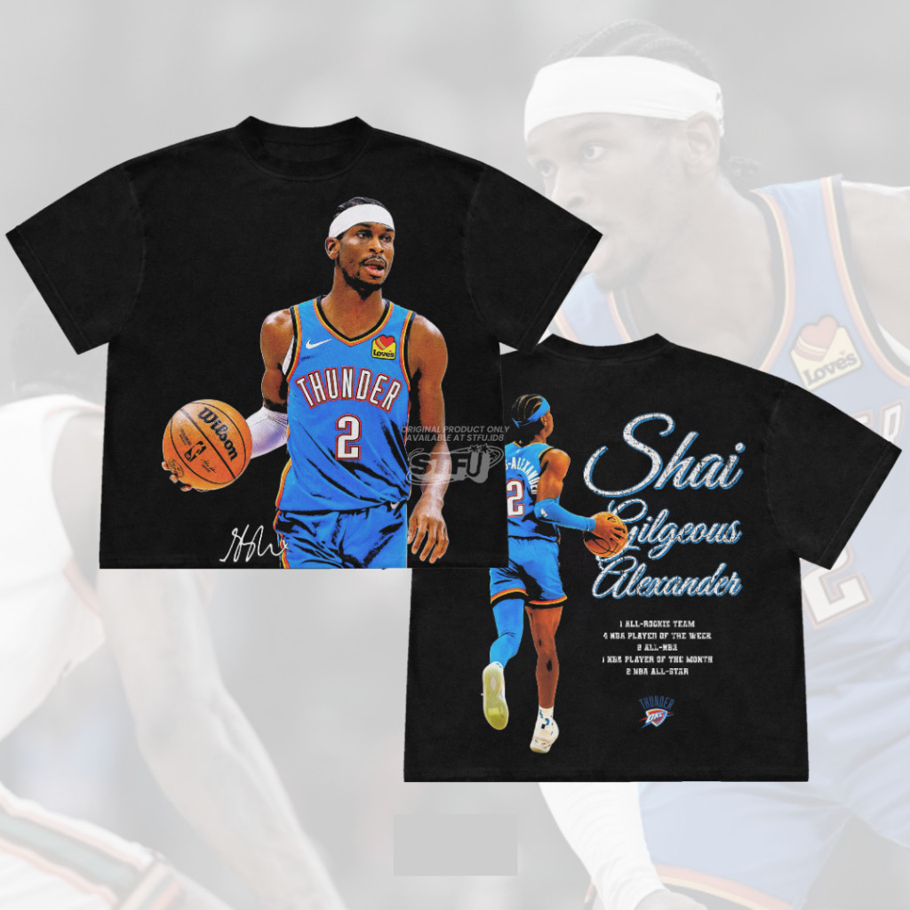 Sga SHAI GILGEOUS-ALEXANDER NBA Tshirt Tee S-5XL เสื้อยืดคอตตอนSize S-5XL