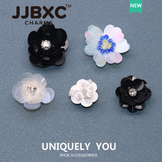 JJBXC ตัวติดรองเท้า charm ลายดอกไม้พลาสติก 3D น่ารัก แฟชั่น …