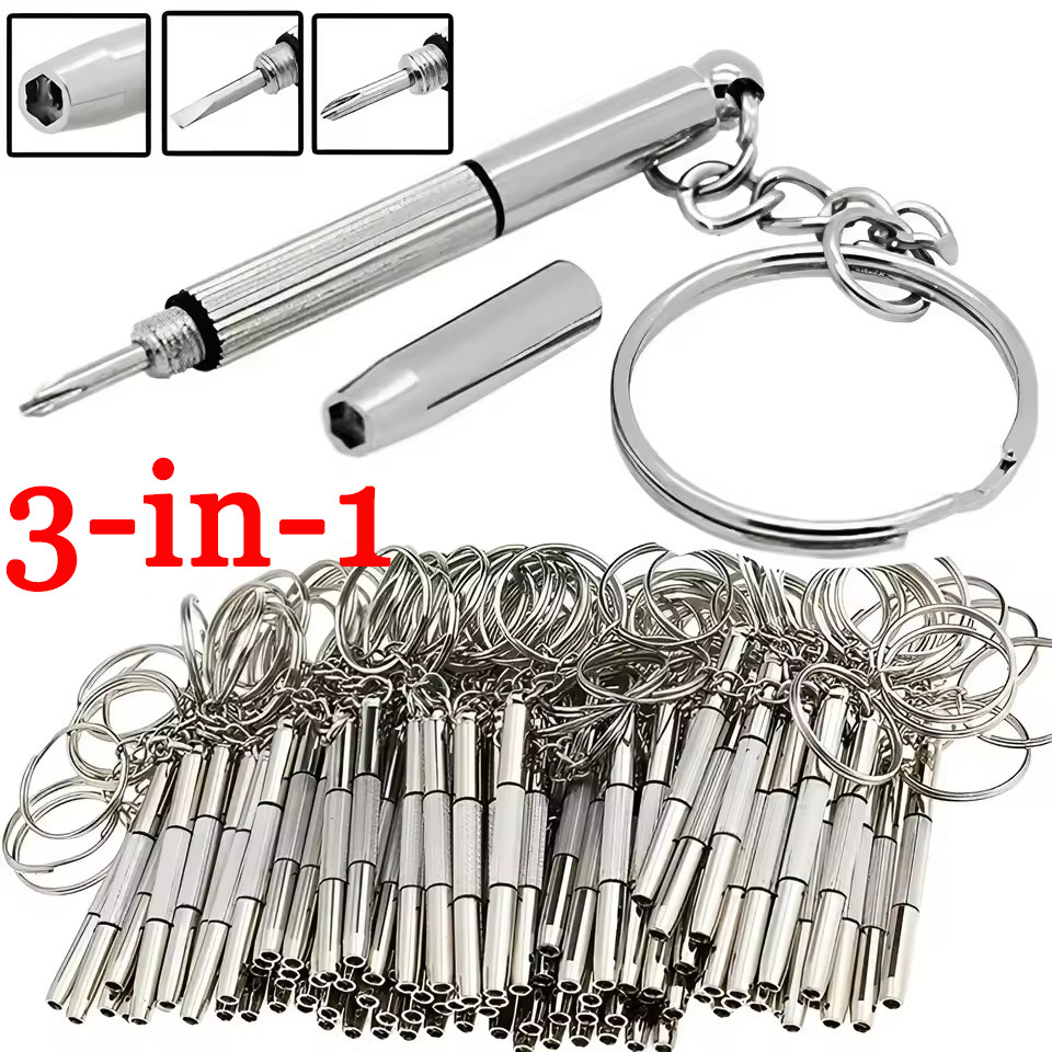 ชุดซ่อมไขควงแว่นตา 3 ใน 1 / เครื่องมือไขควงความแม่นยําแบบพกพา