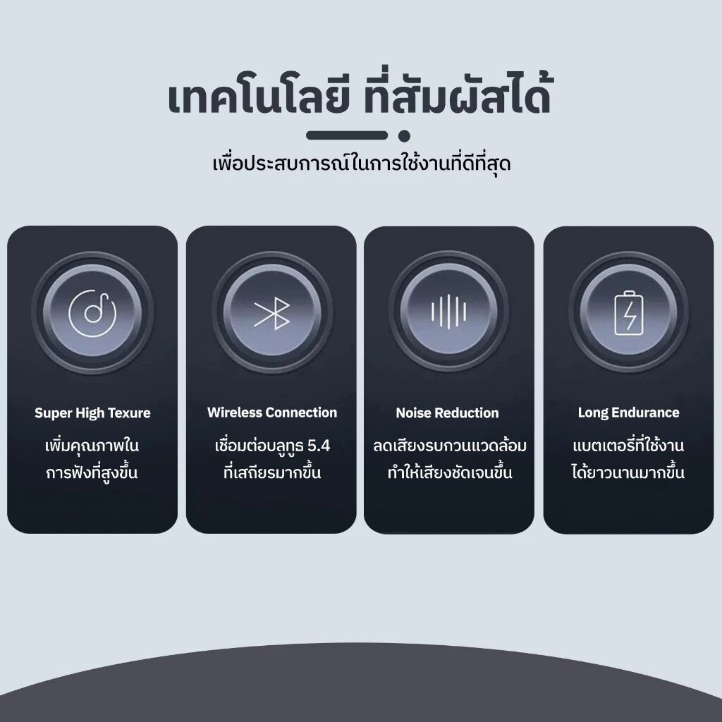Tws หูฟังบลูทูธไร้สายหูเดียวแขวนหูประเภทไม่ใส่ในหูธุรกิจกีฬาเกม ความละเอียดสูง กีฬาที่สะดวกสบาย