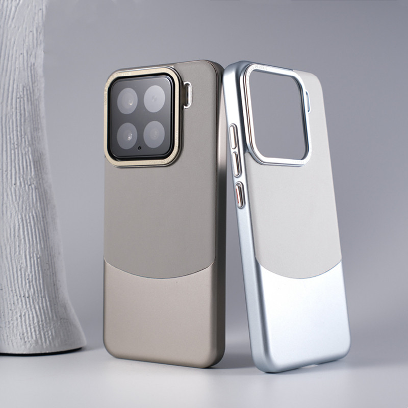 HOCE เคสโทรศัพท์หนังสีคู่สําหรับ Xiaomi 15 14 13 Pro เลนส์โลหะป้องกันปกแข็ง ราคาถูก Shopee Lazada