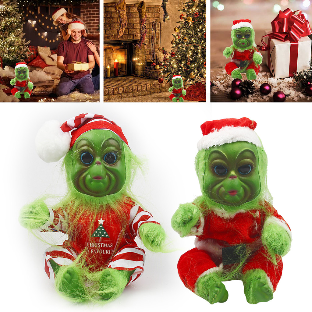 1 ชิ้นจินตนาการ Grinch ตุ๊กตา Elf ตุ๊กตาขี้เล่นคริสต์มาส Grinch Plushie สําหรับวันหยุดที่มีพรสวรรค์ 