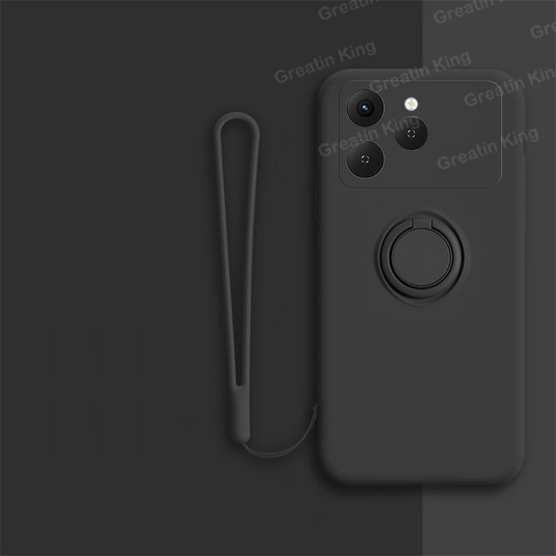 สําหรับ Tecno Spark 40 KM5/Spark 40C/Spark 40 Pro 4G KM6/Spark 40 Pro + Plus KM7 กรณี Soft TPU สีดํา